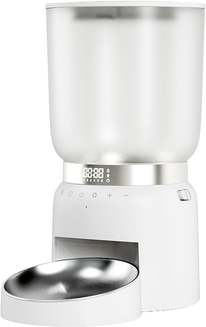 Hourglass Pet Feeder touch-control version (single bowl) — MP-F04