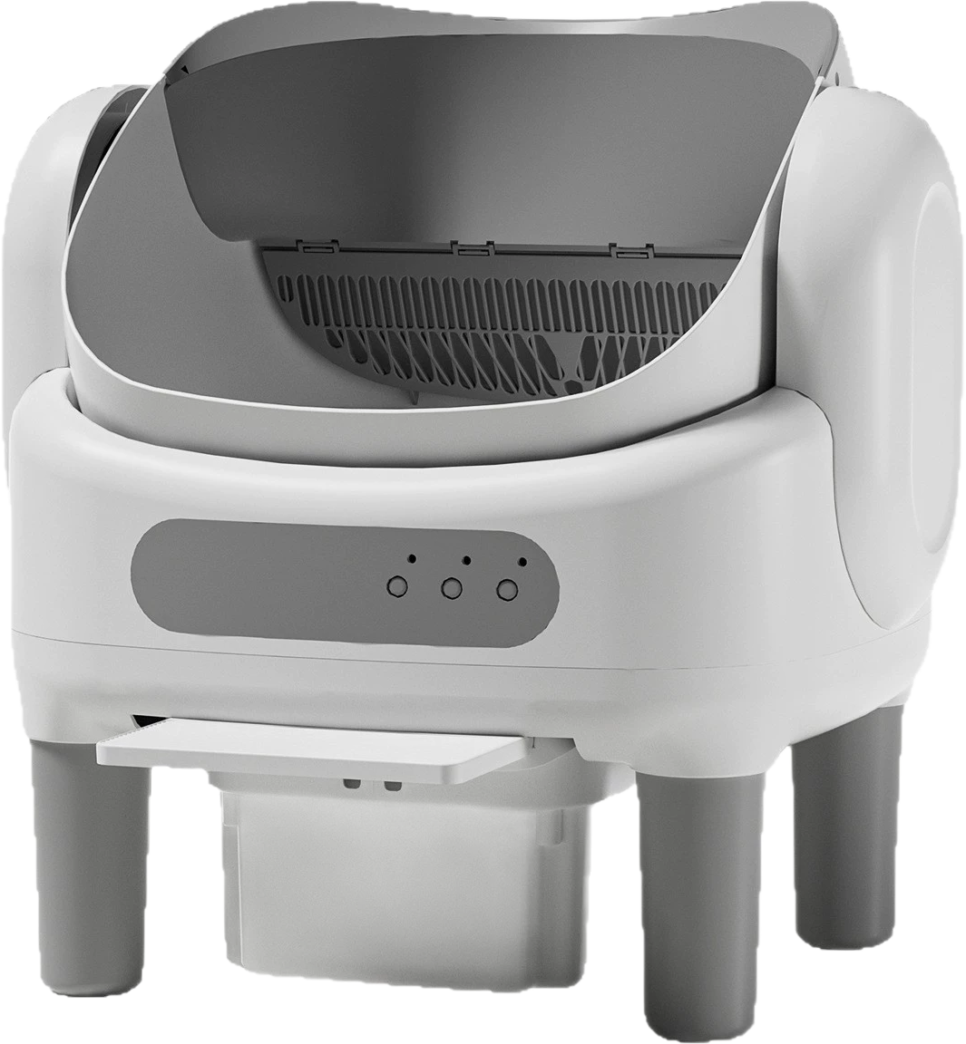 White and black automatic litter box — MP-HT016