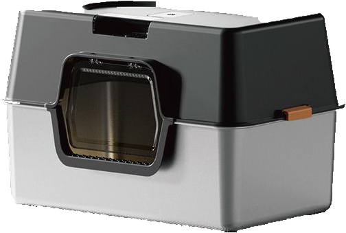 Square fully enclosed stainless steel litter box — MP-HT035