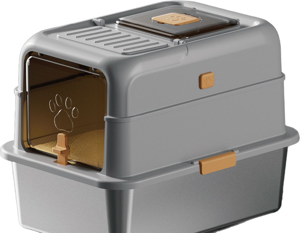Leak-control rectangular stainless steel litter box — MP-HT036