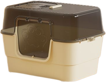 Covered large square-door litter box — MP-HT053