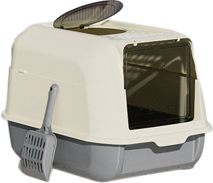 Lift-up sloped lid litter box — MP-HT057