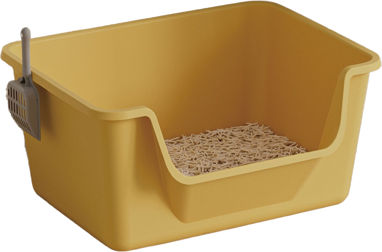 Straight-wall low-entry litter box — MP-HT073