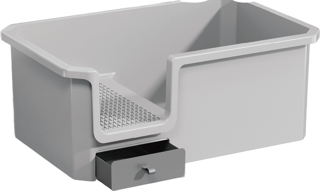 Large high-guard drawer litter box — MP-HT076