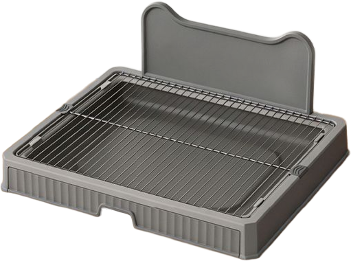 Large back panel dog toilet tray — MP-HT143