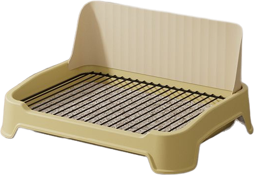 Small back panel with four feet dog toilet tray — MP-HT144