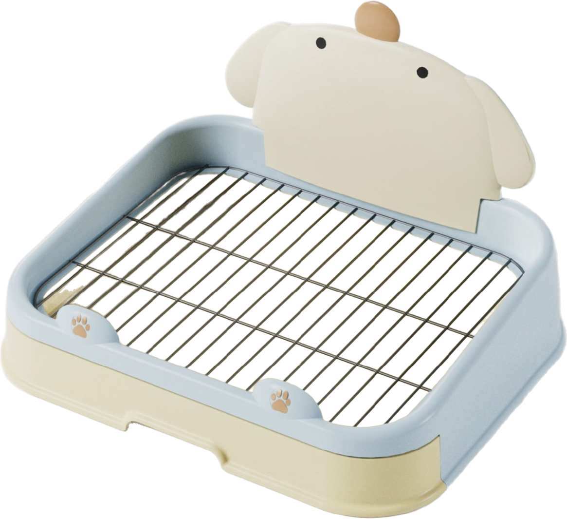 Animal back panel grid dog toilet tray — MP-HT145
