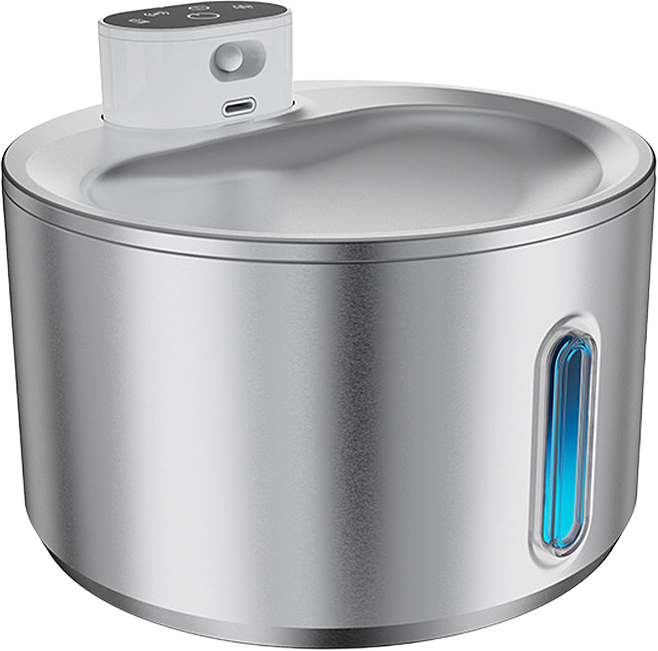 Smart wireless sensor stainless steel pet water fountain — MP-S01