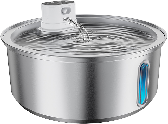 Smart wireless sensor stainless steel pet water fountain — MP-S06