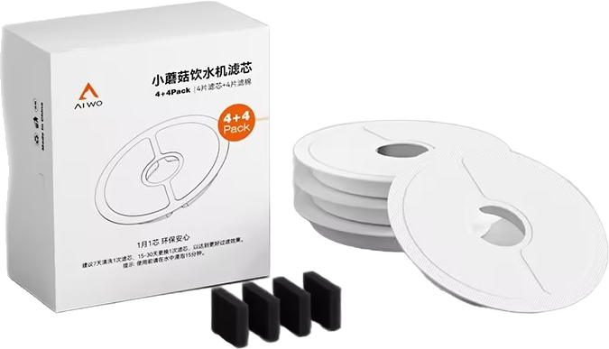 Little Mushroom fountain filter set /4 piece pack — MP-S26