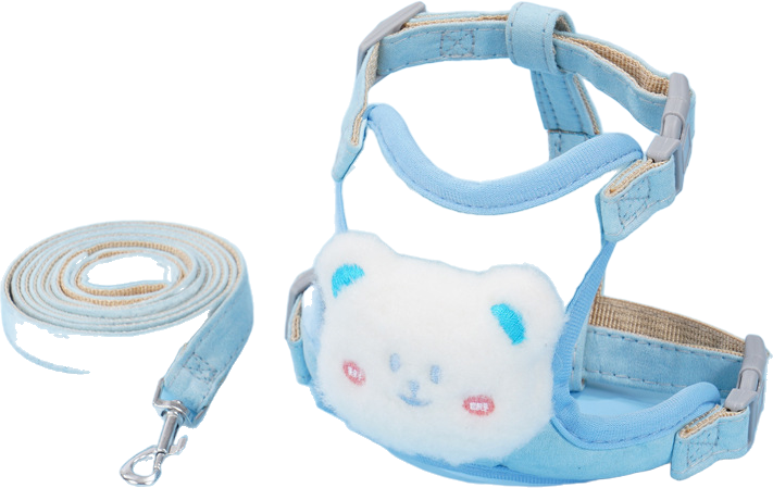 C07 Doll design cat harness and leash 2-piece set — MP-X440