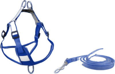 X13 suede fabric small dog harness and leash 2-piece set (X) — MP-X485