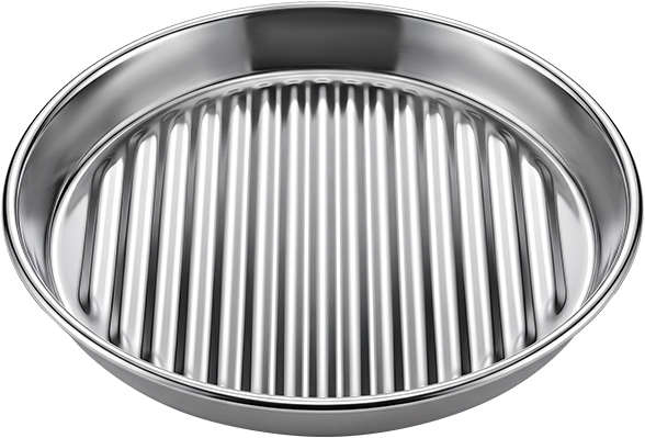 Wave shallow feeding dish (with silicone) — PM-PC211
