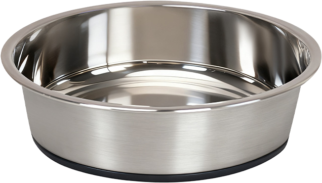 Brushed straight-sided bowl with silicone base — PM-PC26