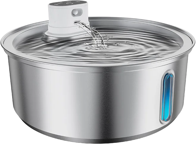 Smart wireless sensor stainless steel pet water fountain — MP-S06