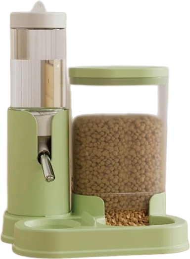 Cylindrical dual-compartment small pet feeder — MP-HT108