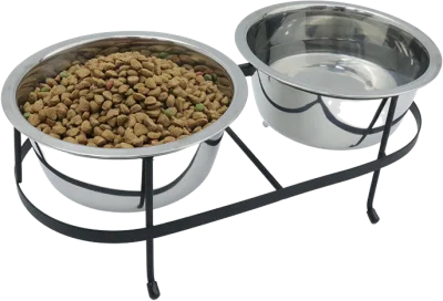 15-degree tilted double bowl stand — PM-PC15
