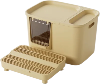 Square fully enclosed plastic litter box — MP-HT048