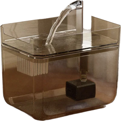 Square transparent tap-style water fountain — MP-HT132