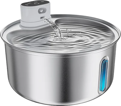 Smart wireless sensor stainless steel pet water fountain — MP-S04