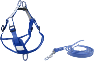 X13 suede fabric small dog harness and leash 2-piece set (X) — MP-X485