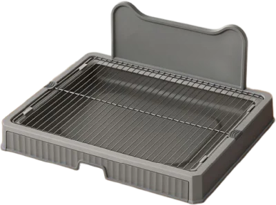 Large back panel dog toilet tray — MP-HT143
