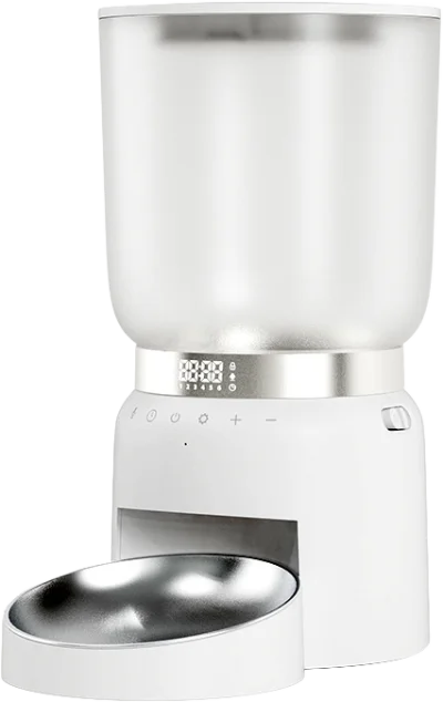 Hourglass Pet Feeder touch-control version (single bowl) — MP-F04