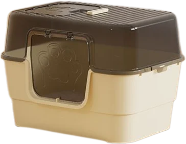 Covered large square-door litter box — MP-HT053