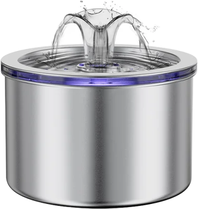 Plug-in Stainless Steel Water Fountain, Decorative Flow — MP-S10