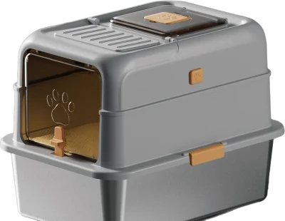Leak-control rectangular stainless steel litter box — MP-HT036