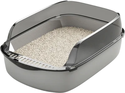 High transparent guard with scoop litter box — MP-HT081