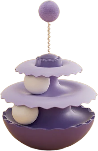 Two-tier flower cat track toy — MP-HT090