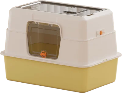 High-base with orange door knob litter box — MP-HT051