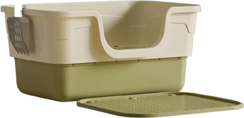 Double-layer drawer semi-enclosed litter box — MP-HT074